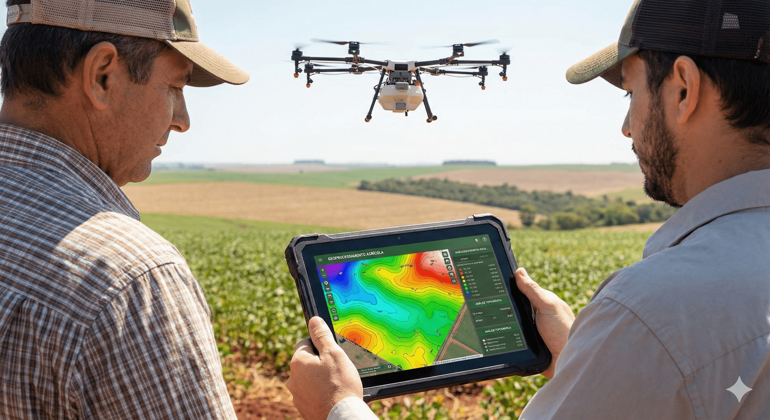 Geoprocessamento agrícola ou fotogrametria agrícola (utilizando tecnologias de sensoriamento remoto)
